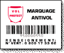 Marquage Antivol Standard Horizontal